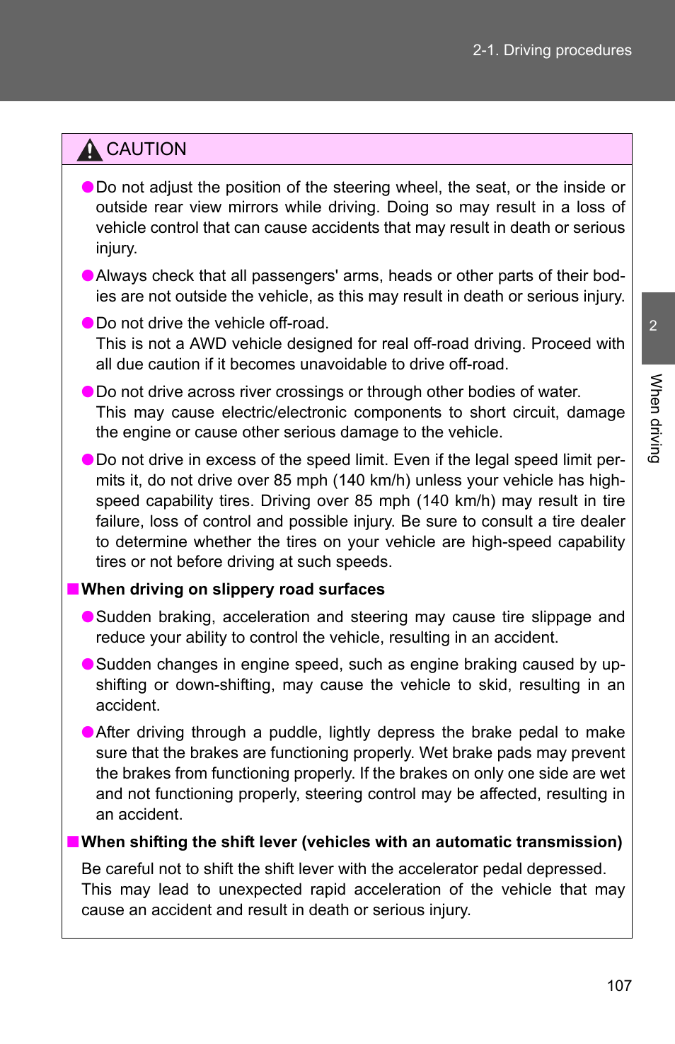 TOYOTA 2010 Matrix User Manual | Page 128 / 461