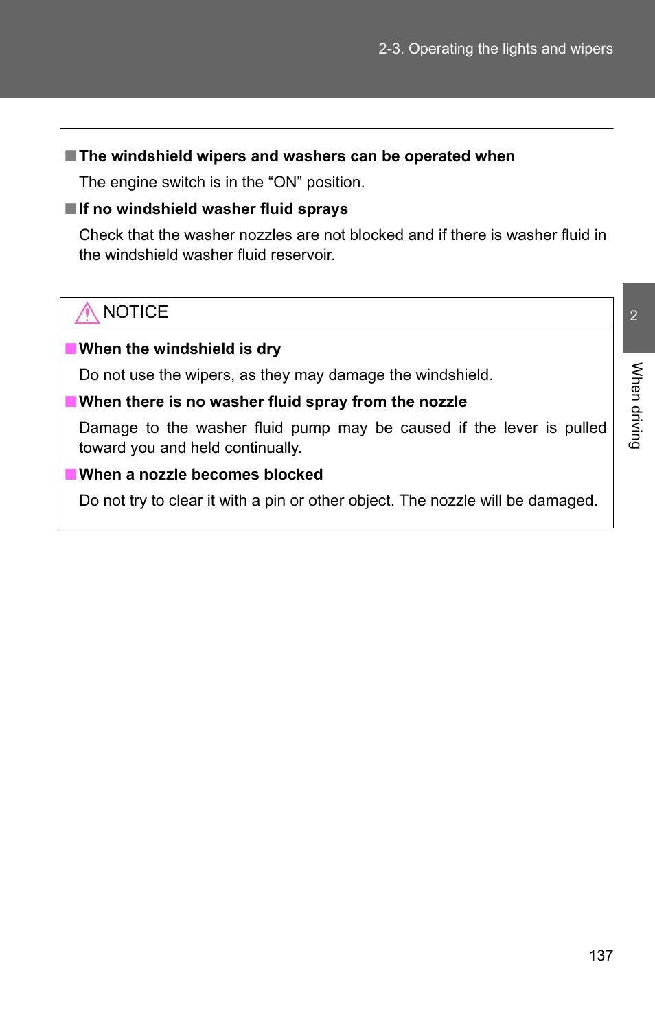 TOYOTA 2010 Matrix User Manual | Page 158 / 461