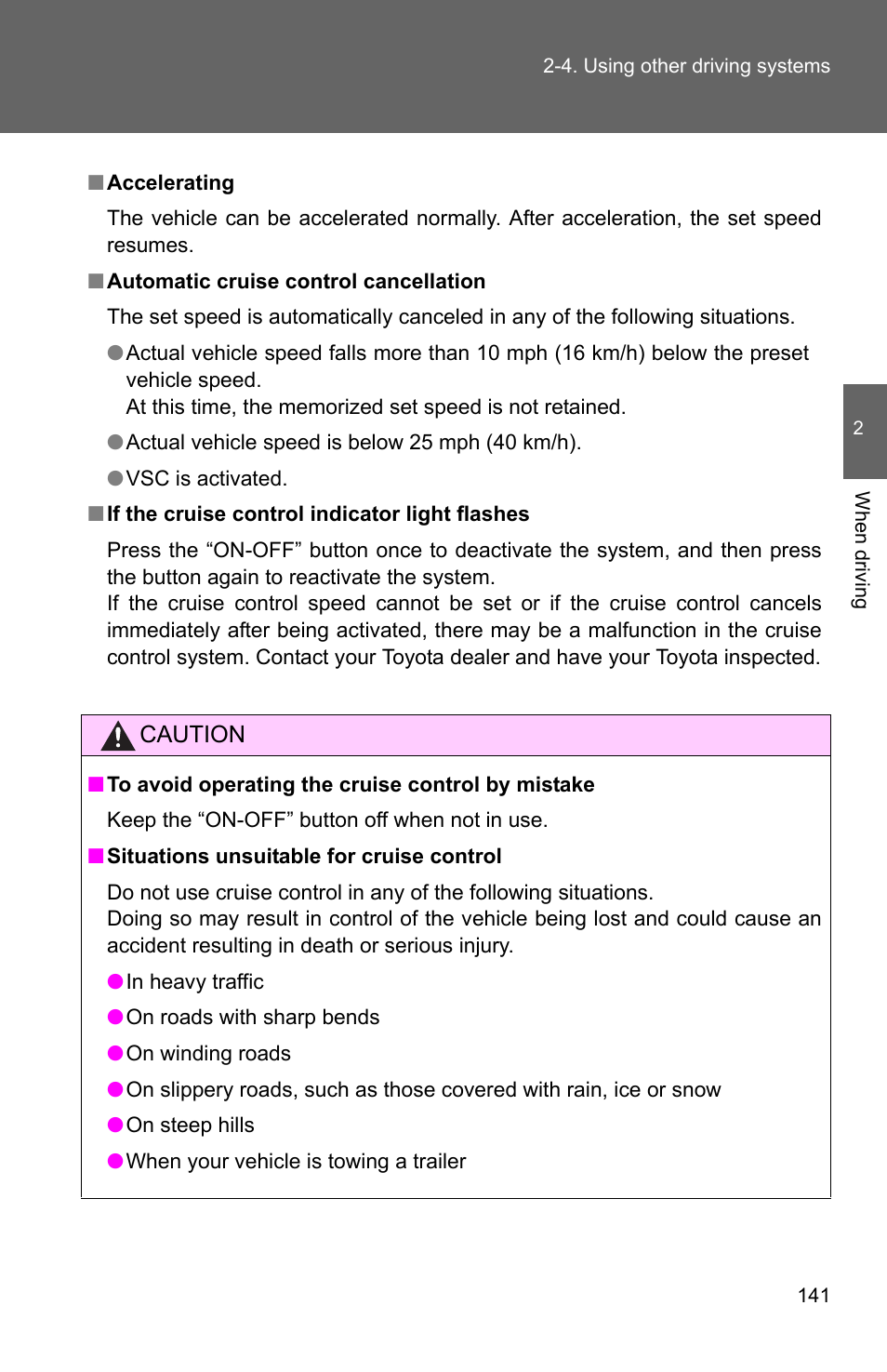 TOYOTA 2010 Matrix User Manual | Page 162 / 461