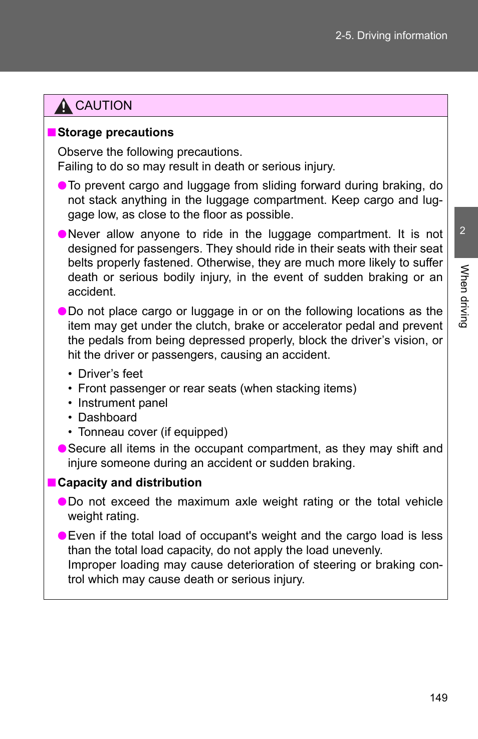 TOYOTA 2010 Matrix User Manual | Page 170 / 461