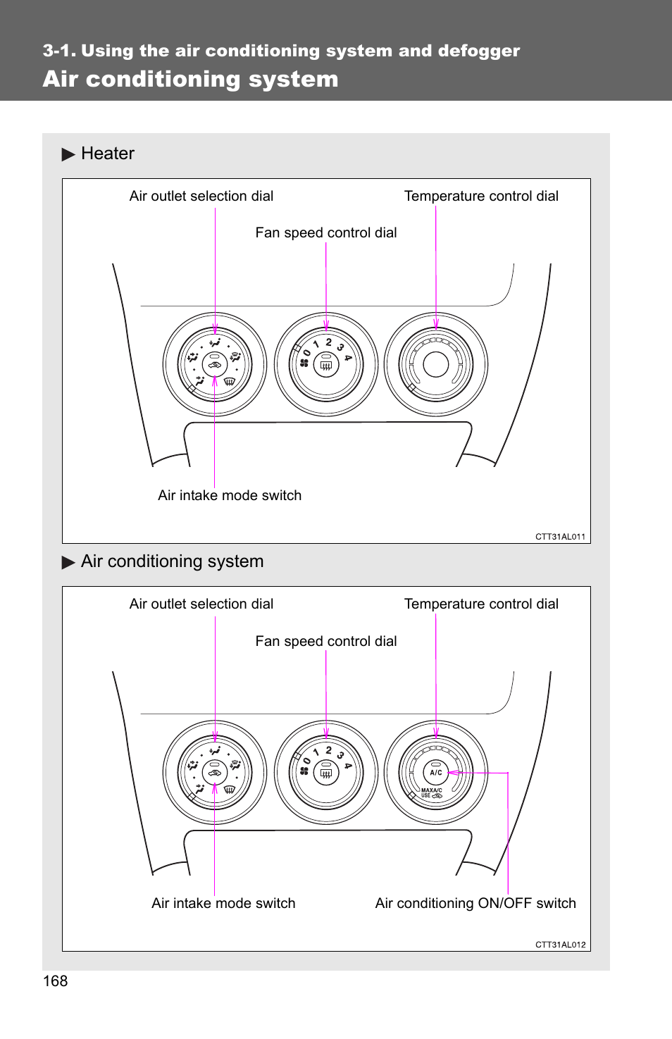 Sec_03_01, Air conditioning system | TOYOTA 2010 Matrix User Manual | Page 187 / 461