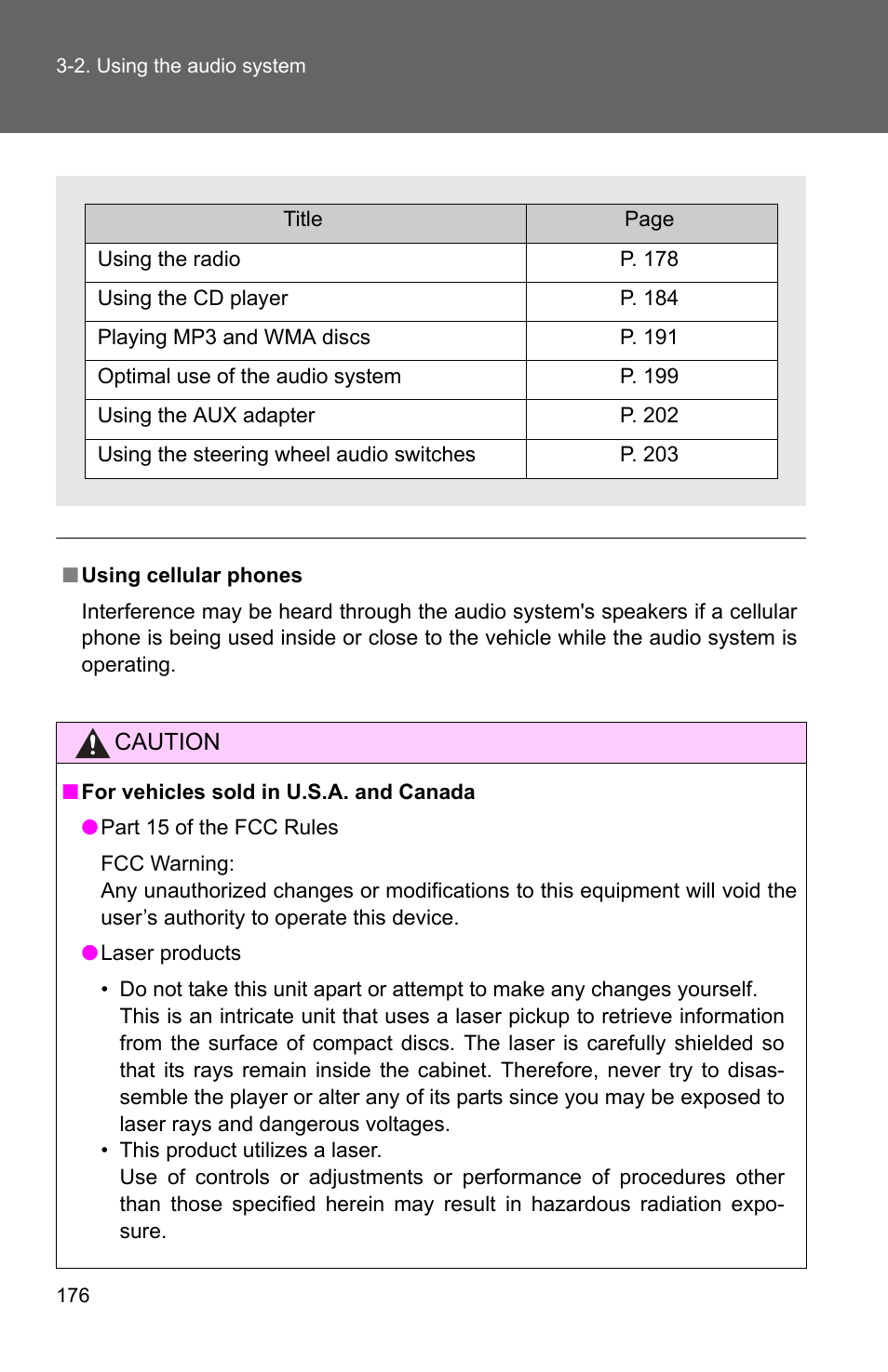 TOYOTA 2010 Matrix User Manual | Page 195 / 461