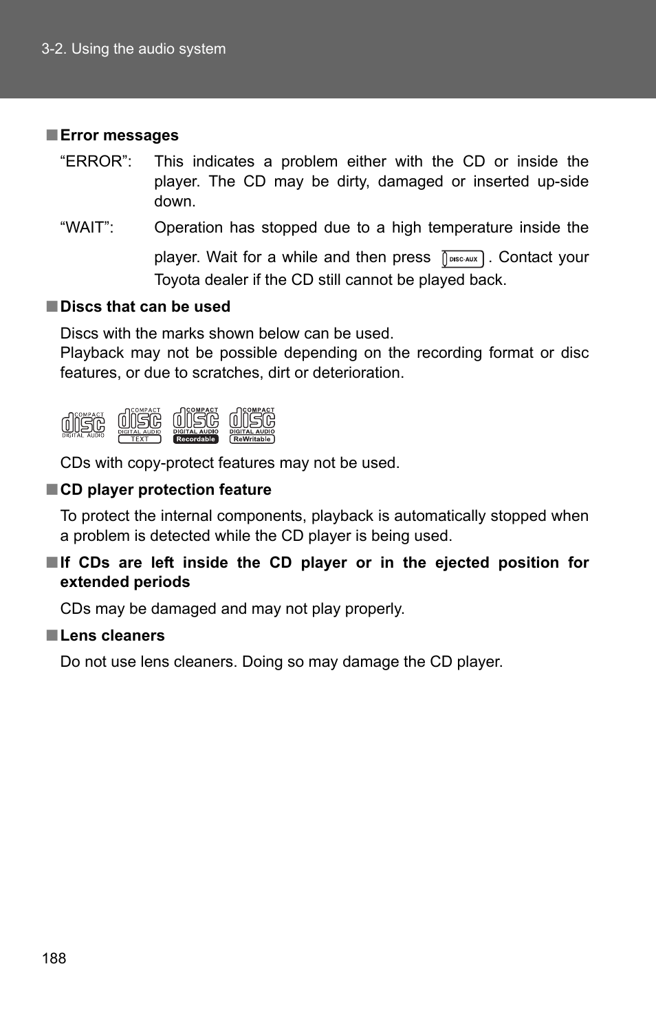 TOYOTA 2010 Matrix User Manual | Page 207 / 461