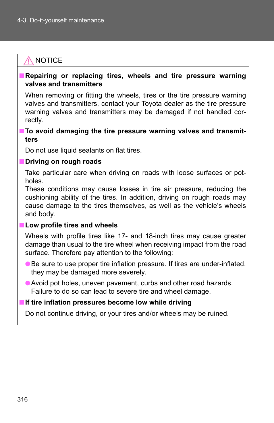 TOYOTA 2010 Matrix User Manual | Page 334 / 461