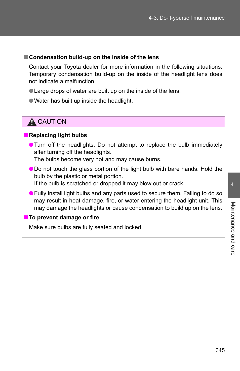 TOYOTA 2010 Matrix User Manual | Page 363 / 461