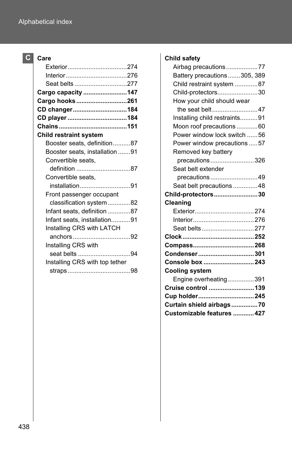 TOYOTA 2010 Matrix User Manual | Page 451 / 461
