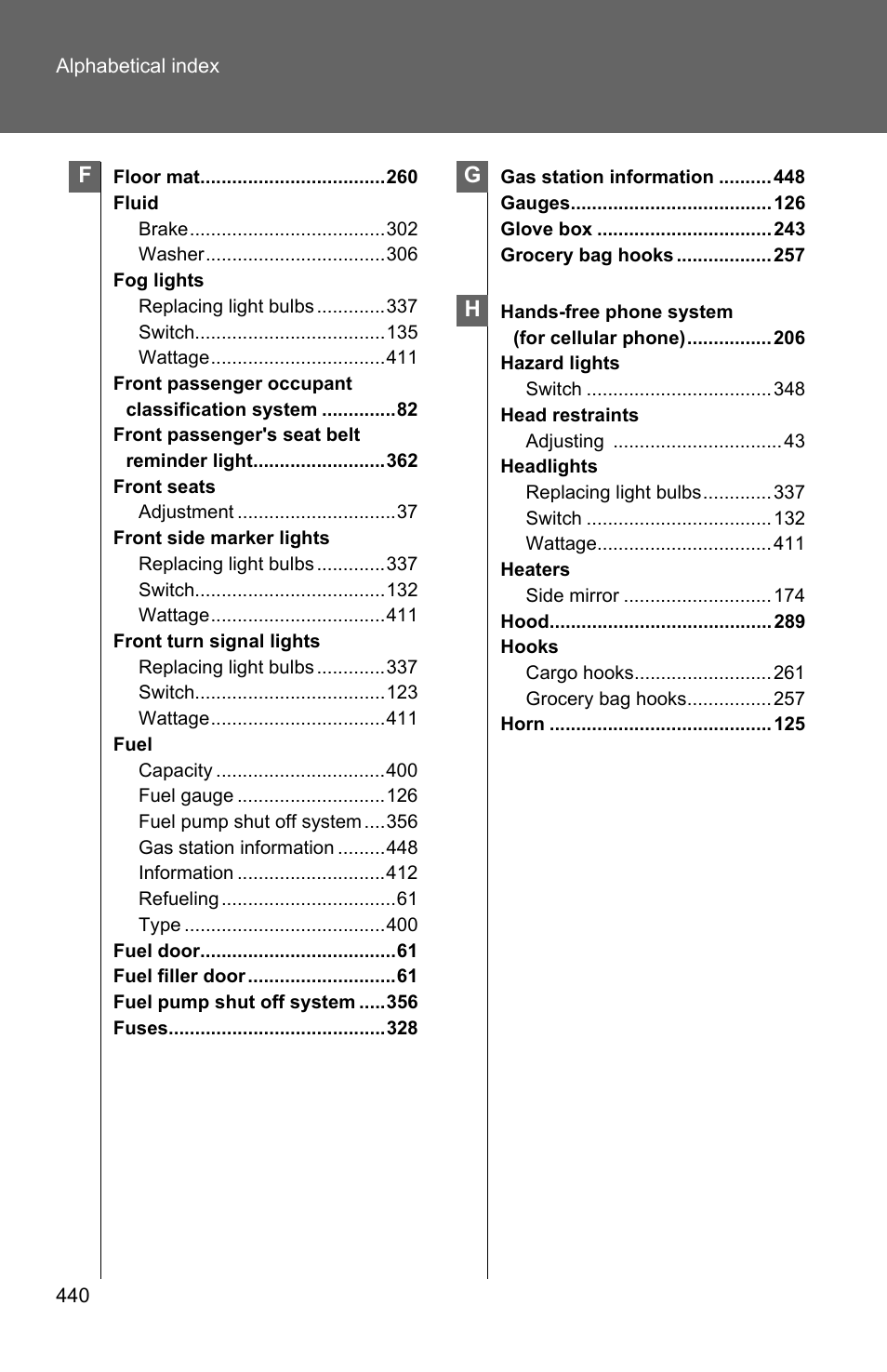 TOYOTA 2010 Matrix User Manual | Page 453 / 461