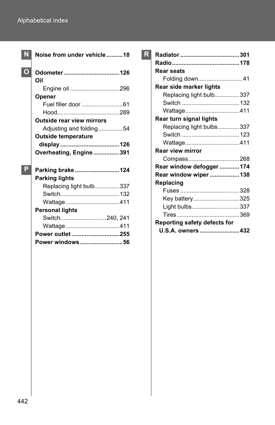 TOYOTA 2010 Matrix User Manual | Page 455 / 461