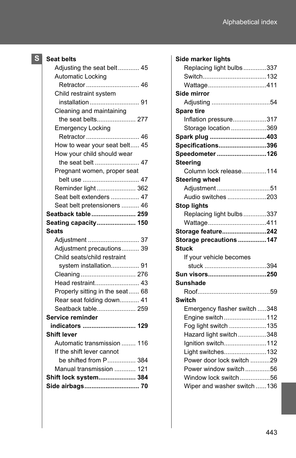 TOYOTA 2010 Matrix User Manual | Page 456 / 461