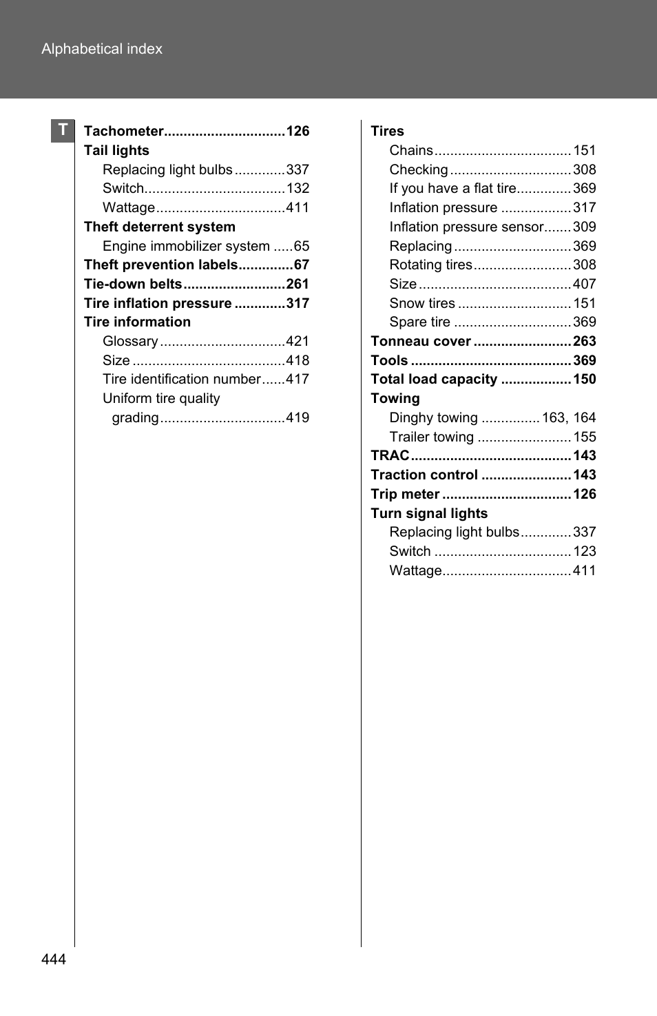TOYOTA 2010 Matrix User Manual | Page 457 / 461