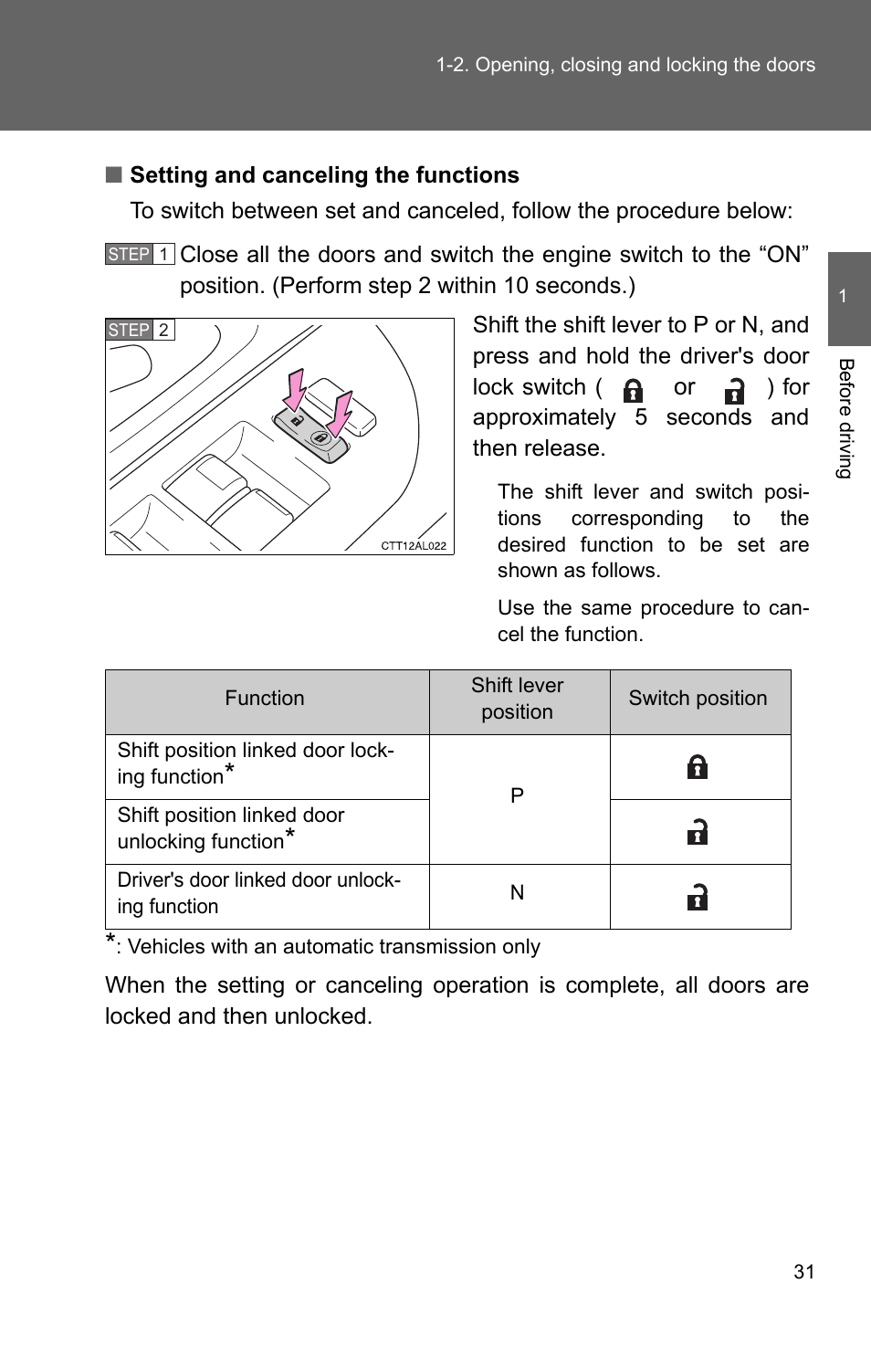 TOYOTA 2010 Matrix User Manual | Page 53 / 461