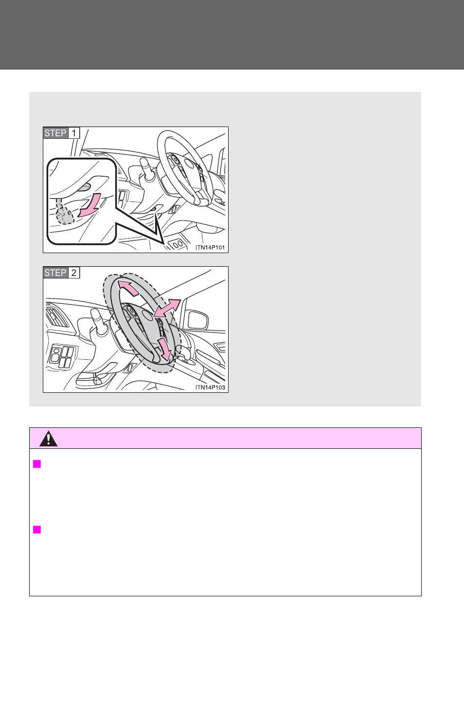 Steering wheel | TOYOTA 2010 Prius User Manual | Page 119 / 635