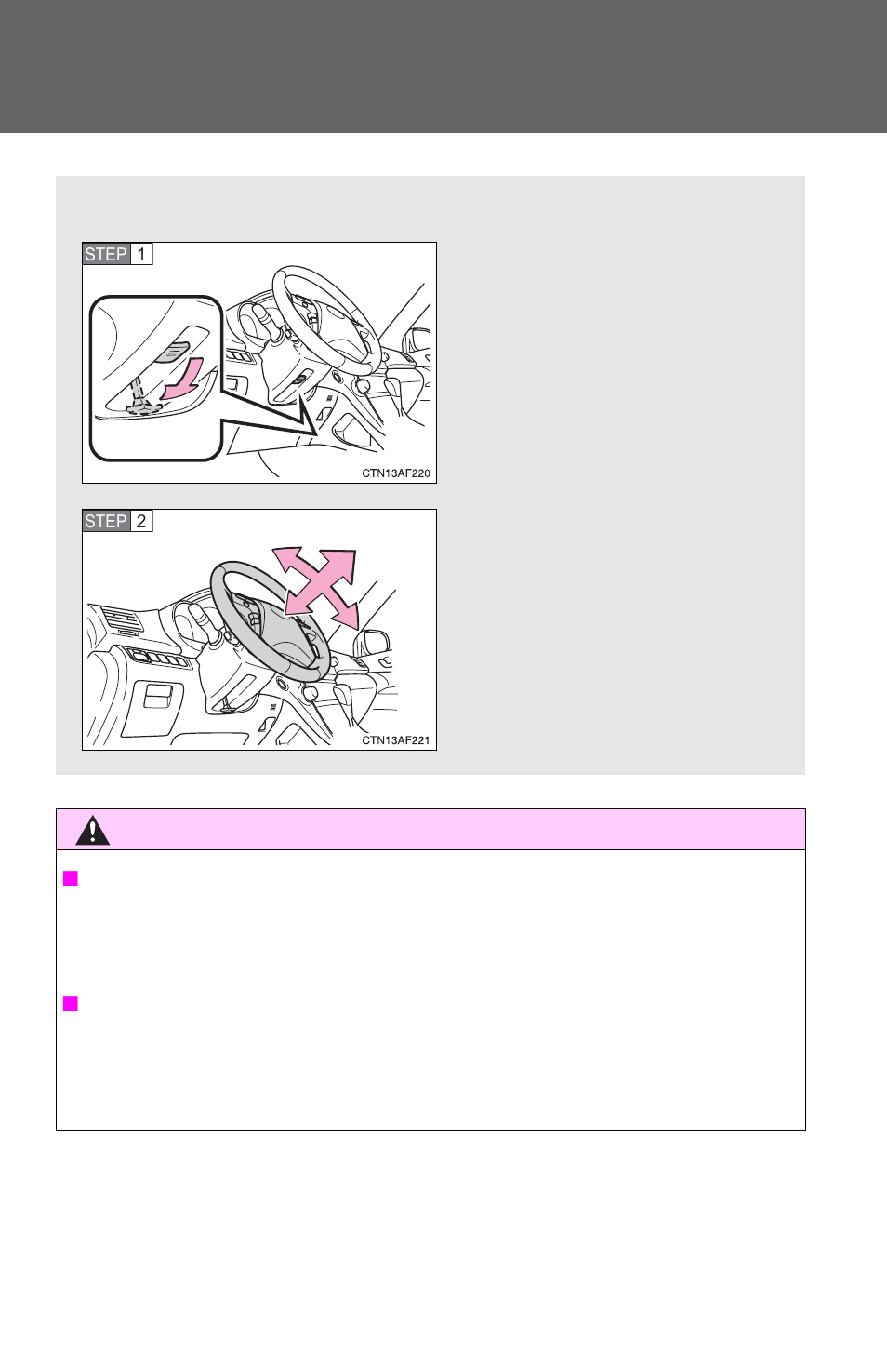 Steering wheel | TOYOTA 2010 Highlander User Manual | Page 108 / 571