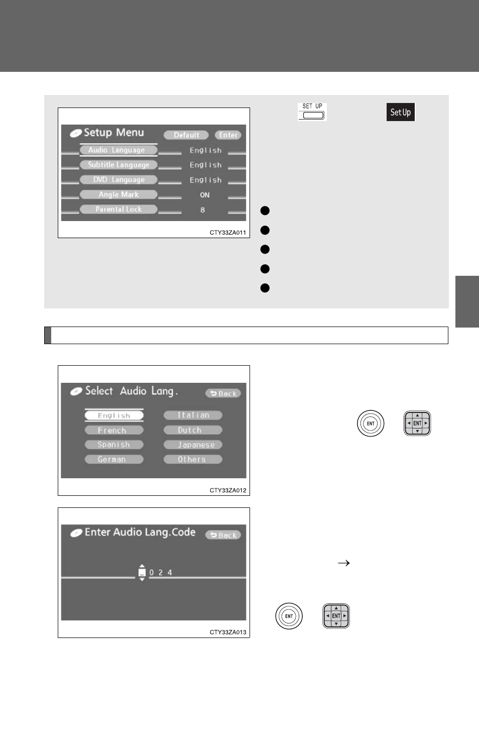 Changing the initial setting | TOYOTA 2010 Highlander User Manual | Page 316 / 571