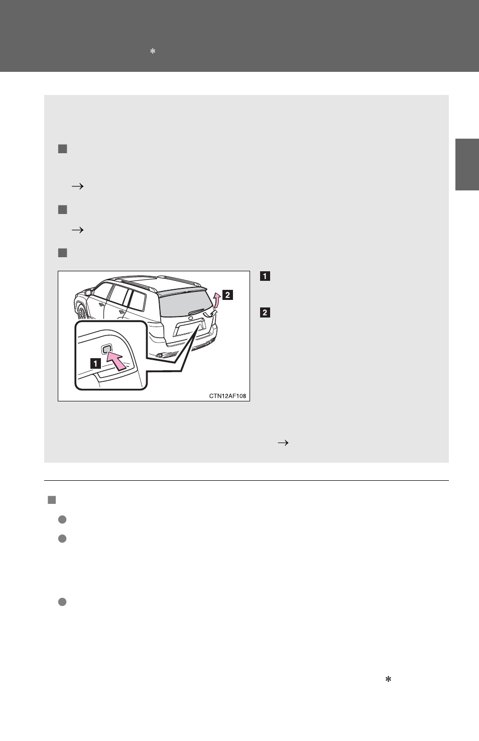 Glass hatch | TOYOTA 2010 Highlander User Manual | Page 85 / 571