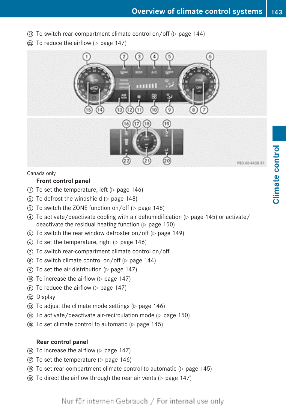 Climate control, Overview of climate control systems | Mercedes-Benz 2013 M Class User Manual | Page 145 / 460