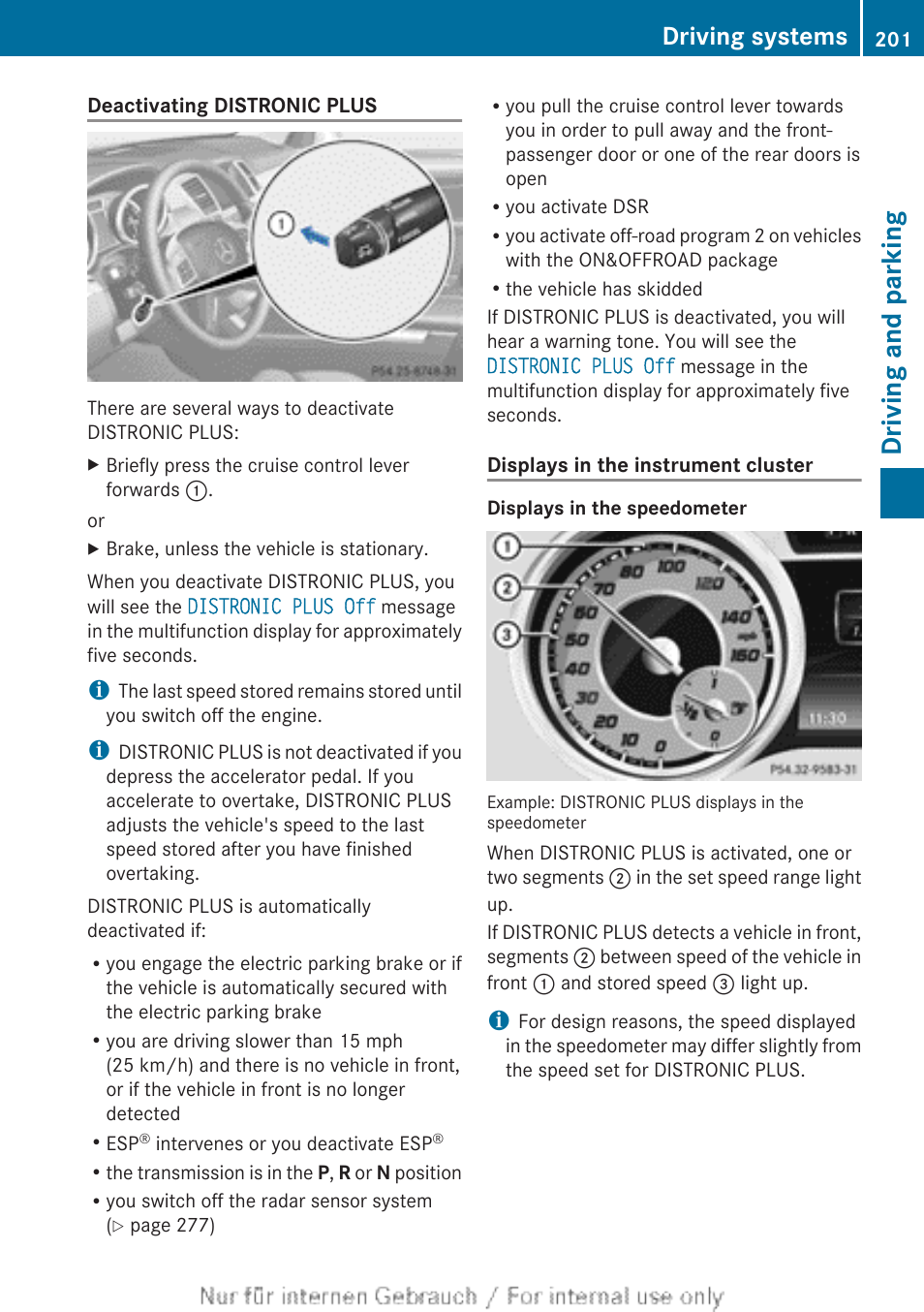 Driving and parking, Driving systems | Mercedes-Benz 2013 M Class User Manual | Page 203 / 460