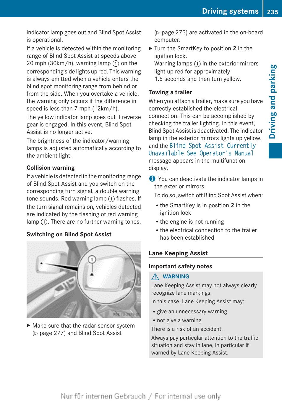 Assist, Driving and parking, Driving systems | Mercedes-Benz 2013 M Class User Manual | Page 237 / 460