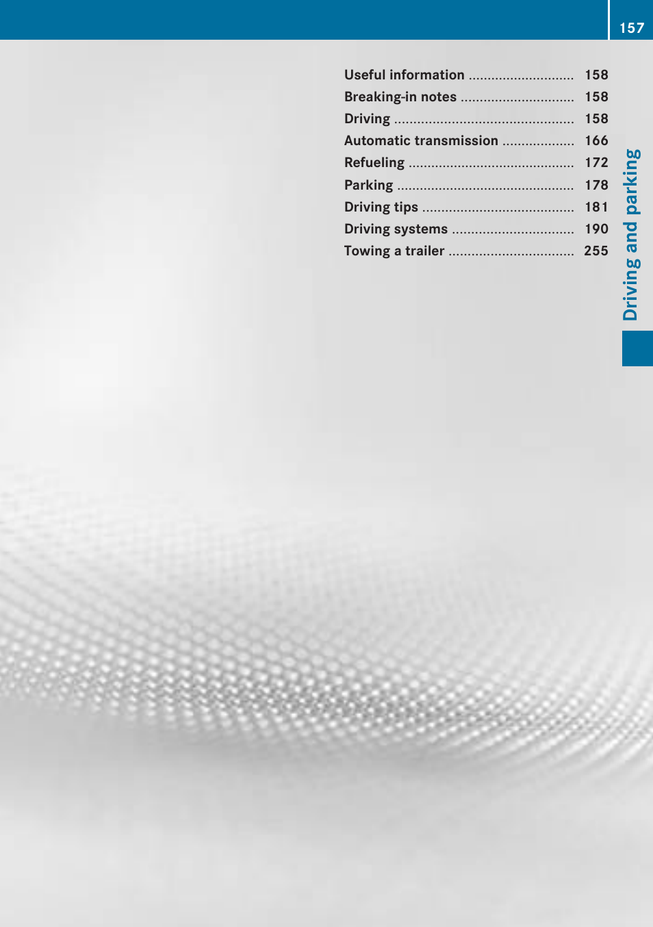 Driving and parking | Mercedes-Benz 2013 GL Class User Manual | Page 159 / 448