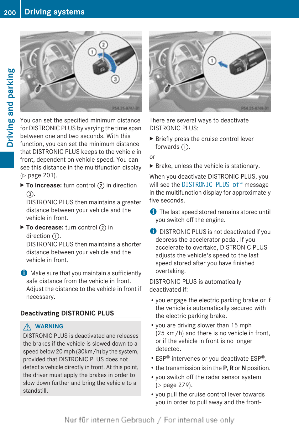 Driving and parking, Driving systems | Mercedes-Benz 2013 GL Class User Manual | Page 202 / 448