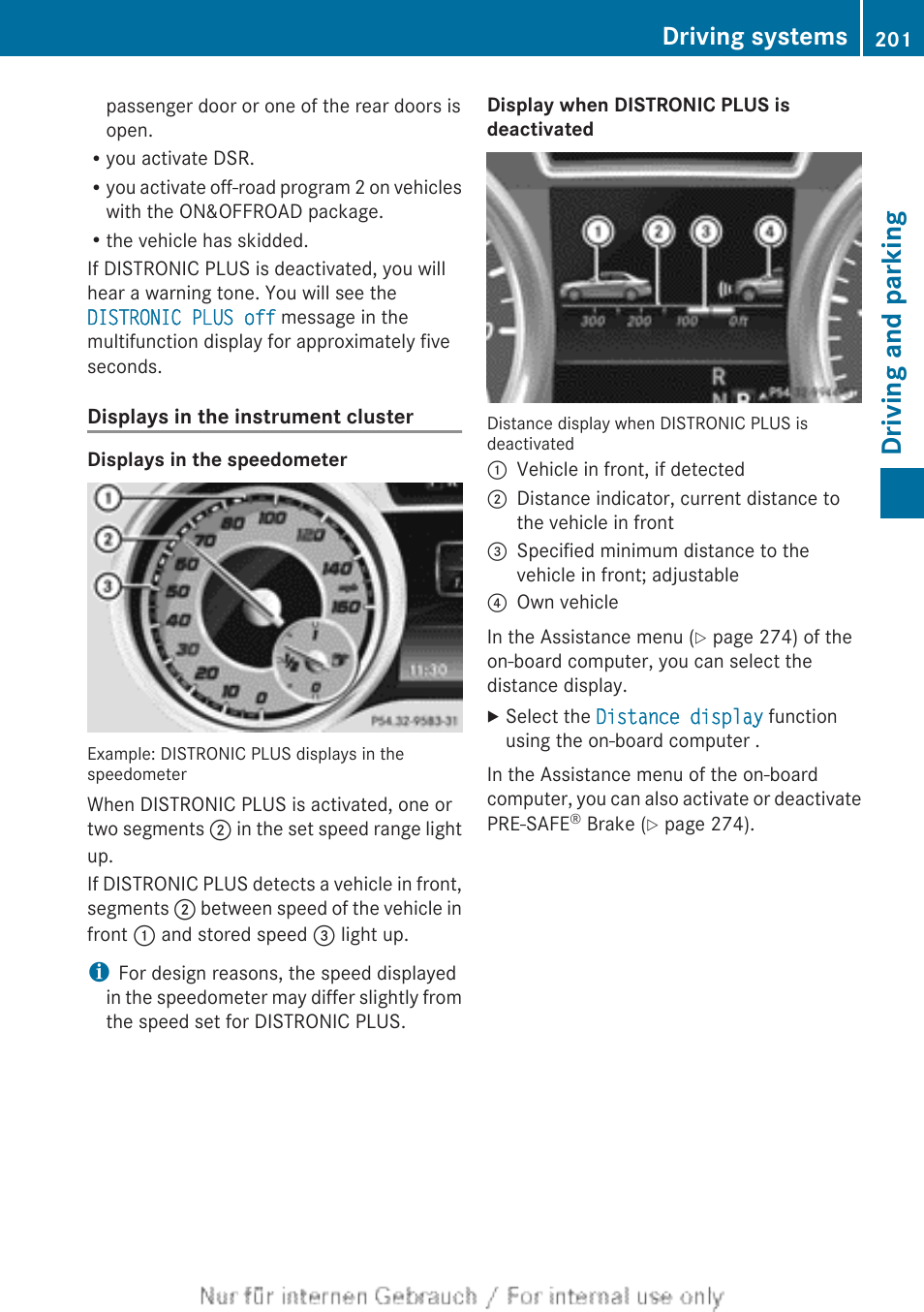 Driving and parking, Driving systems | Mercedes-Benz 2013 GL Class User Manual | Page 203 / 448