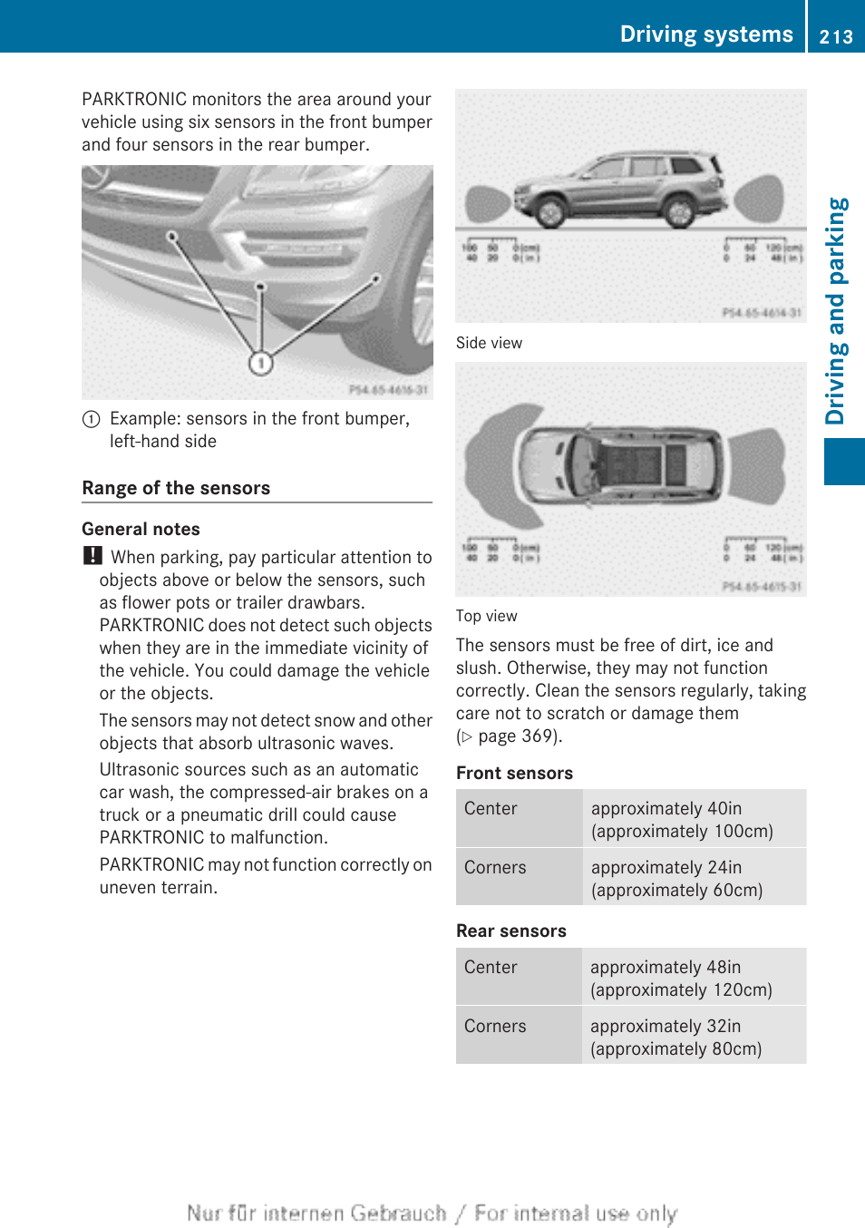 Driving and parking, Driving systems | Mercedes-Benz 2013 GL Class User Manual | Page 215 / 448