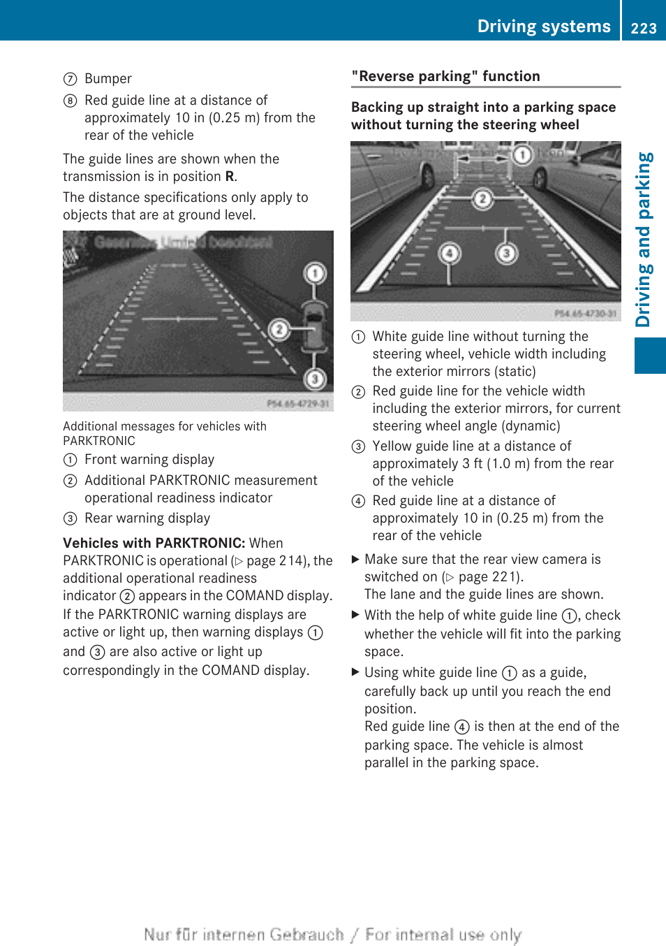 Driving and parking, Driving systems | Mercedes-Benz 2013 GL Class User Manual | Page 225 / 448