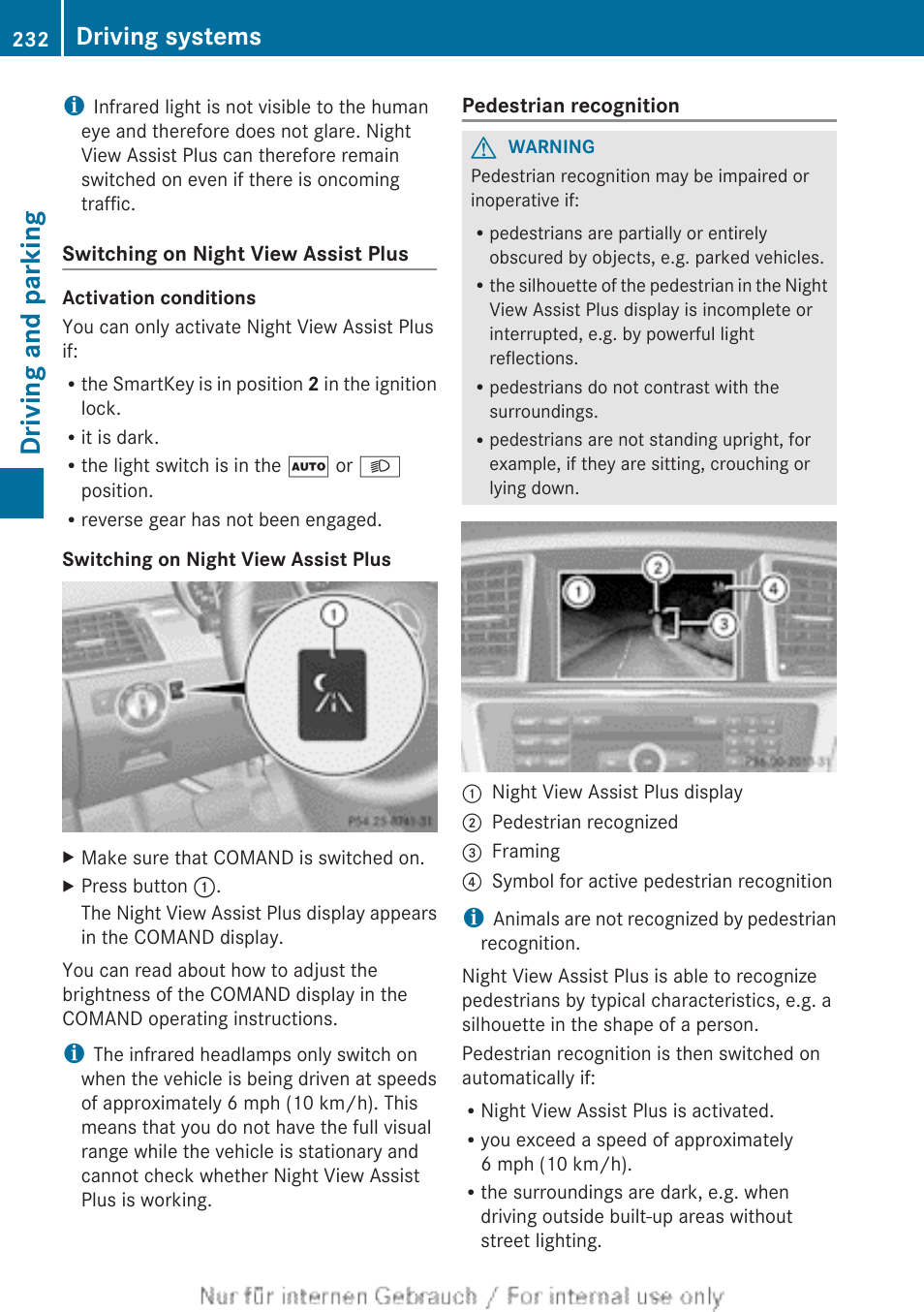 Driving and parking, Driving systems | Mercedes-Benz 2013 GL Class User Manual | Page 234 / 448