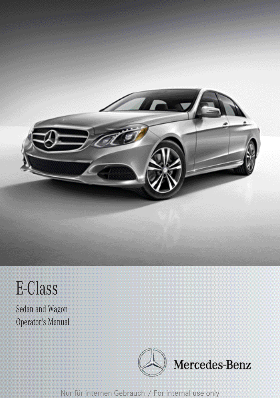Mercedes-Benz 2013 E Class Coupe User Manual | 432 pages