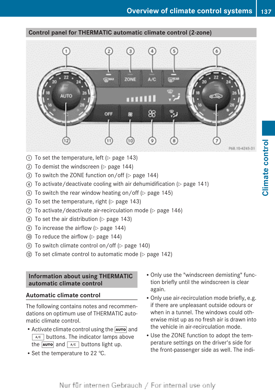 Climate control, Overview of climate control systems | Mercedes-Benz 2013 GLS Class User Manual | Page 139 / 424