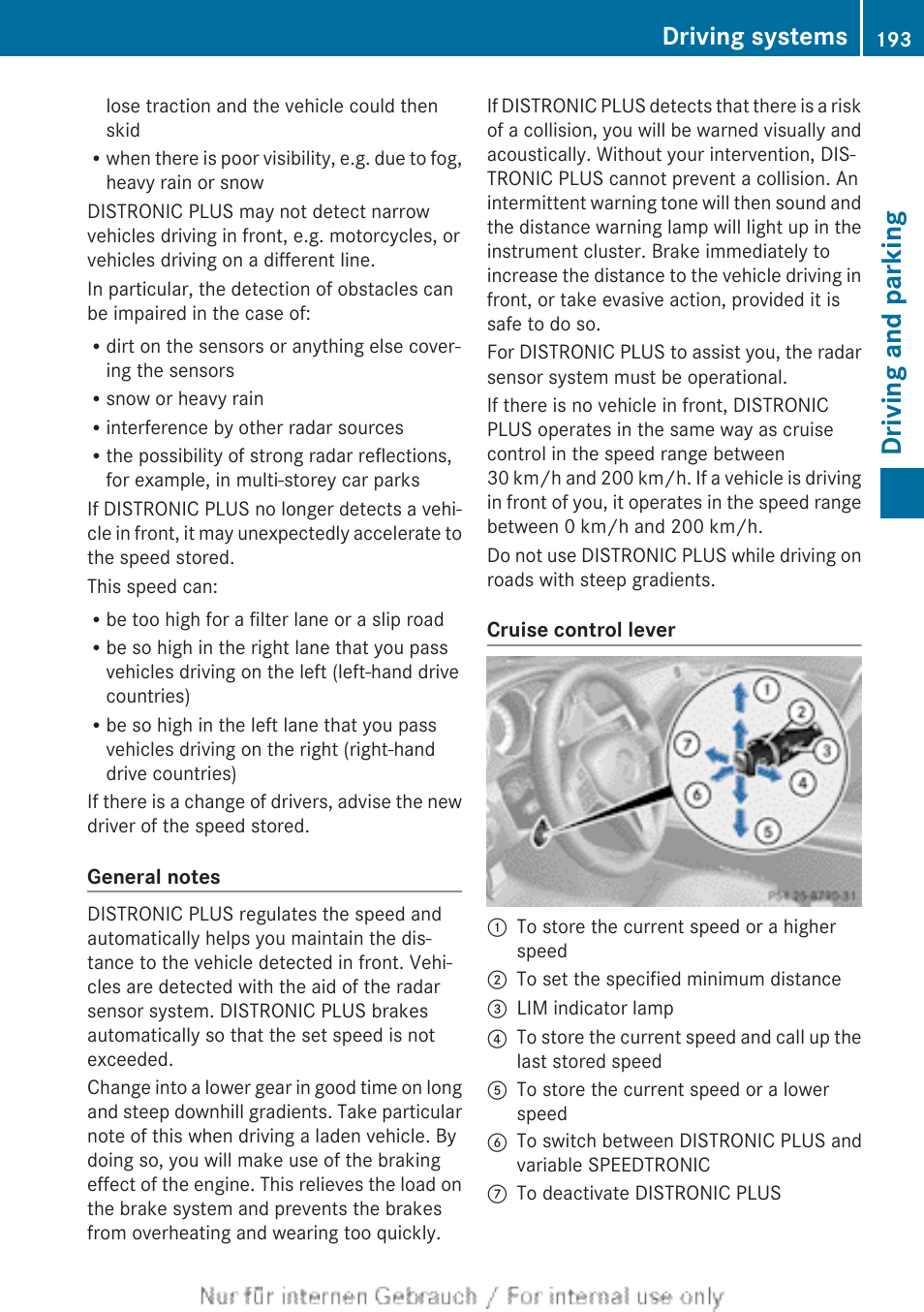 Driving and parking, Driving systems | Mercedes-Benz 2013 GLS Class User Manual | Page 195 / 424