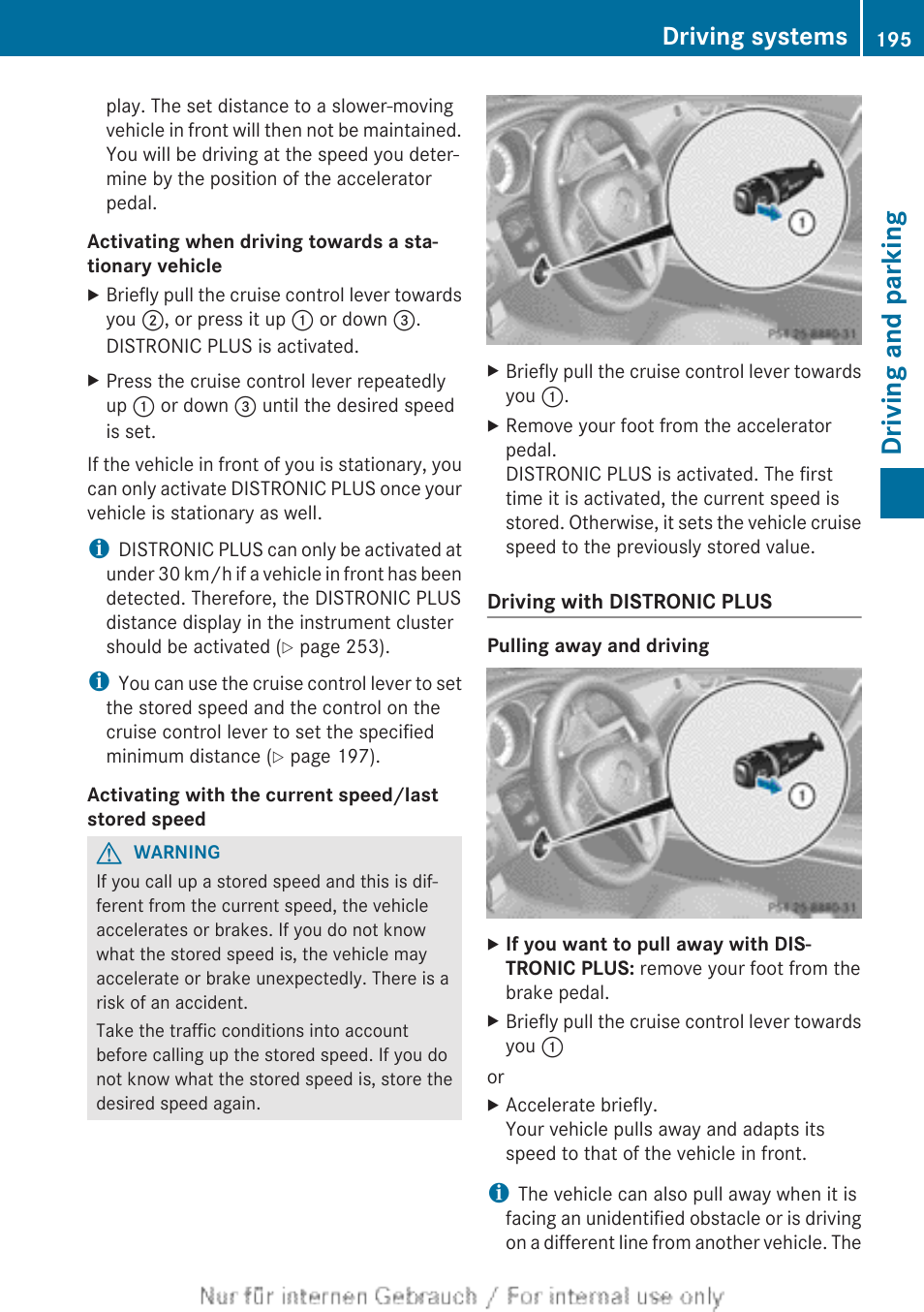 Driving and parking, Driving systems | Mercedes-Benz 2013 GLS Class User Manual | Page 197 / 424