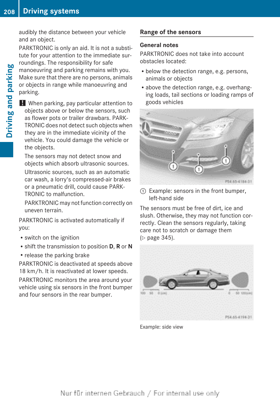 Driving and parking, Driving systems | Mercedes-Benz 2013 GLS Class User Manual | Page 210 / 424