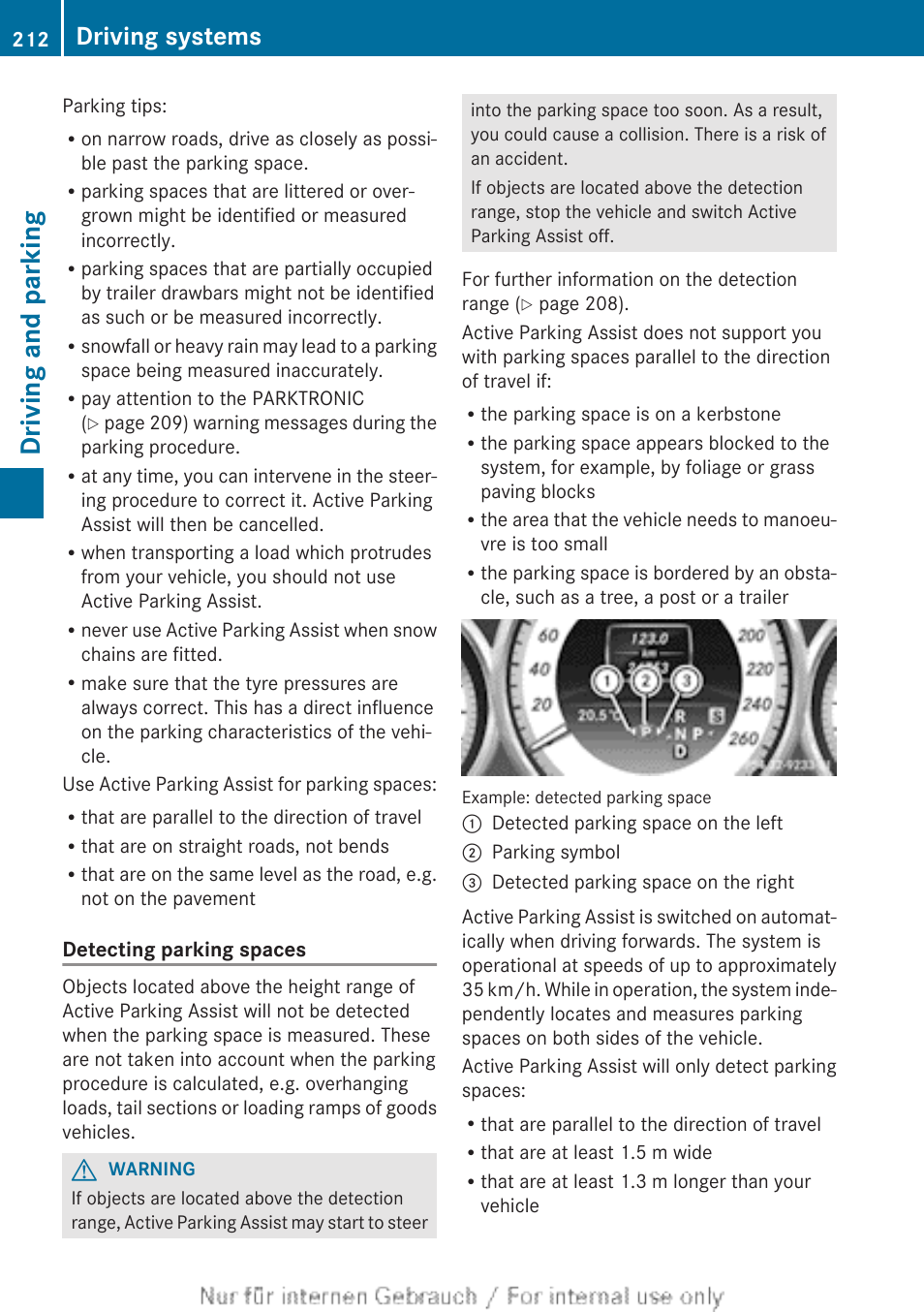 Driving and parking, Driving systems | Mercedes-Benz 2013 GLS Class User Manual | Page 214 / 424