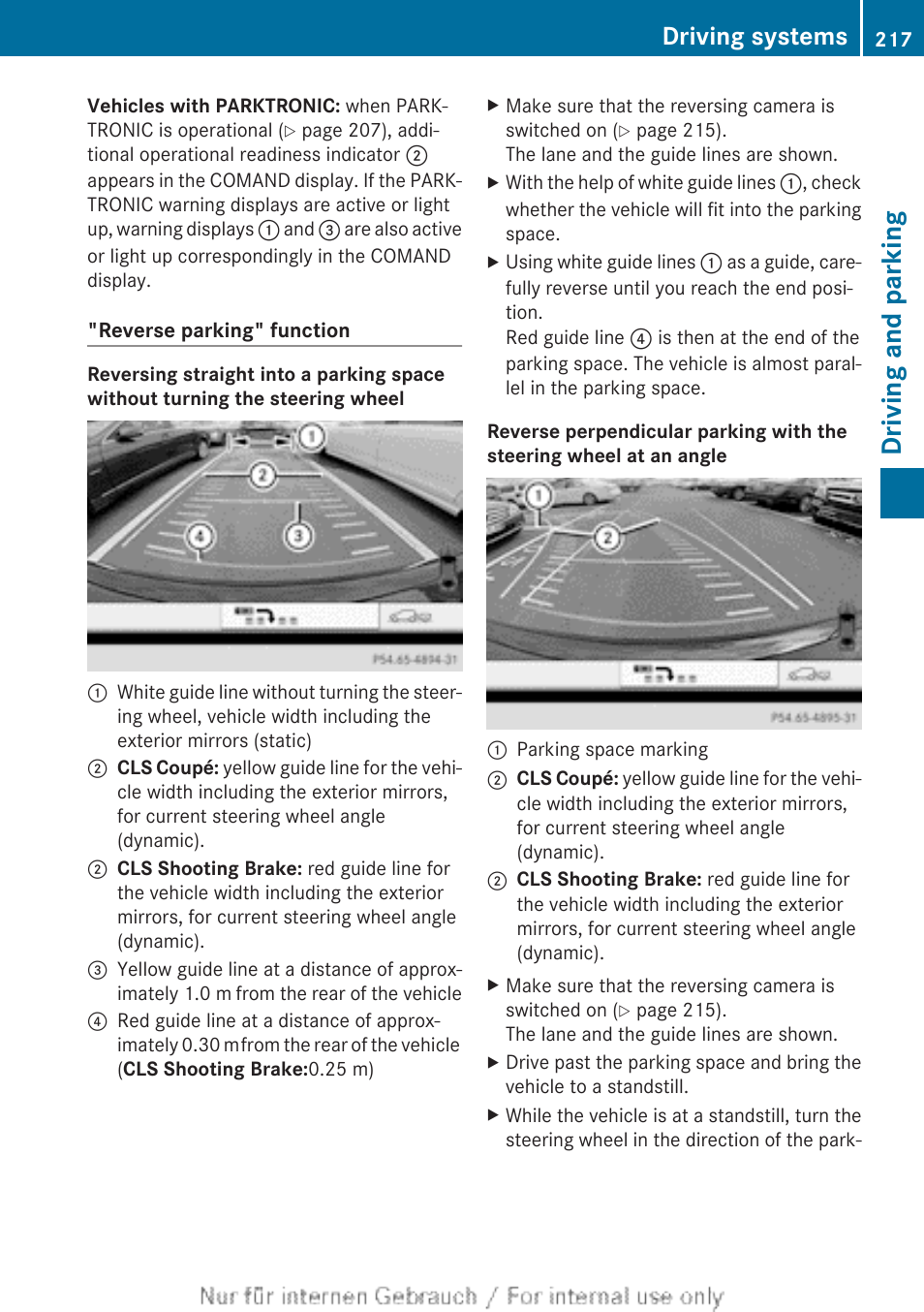 Driving and parking, Driving systems | Mercedes-Benz 2013 GLS Class User Manual | Page 219 / 424