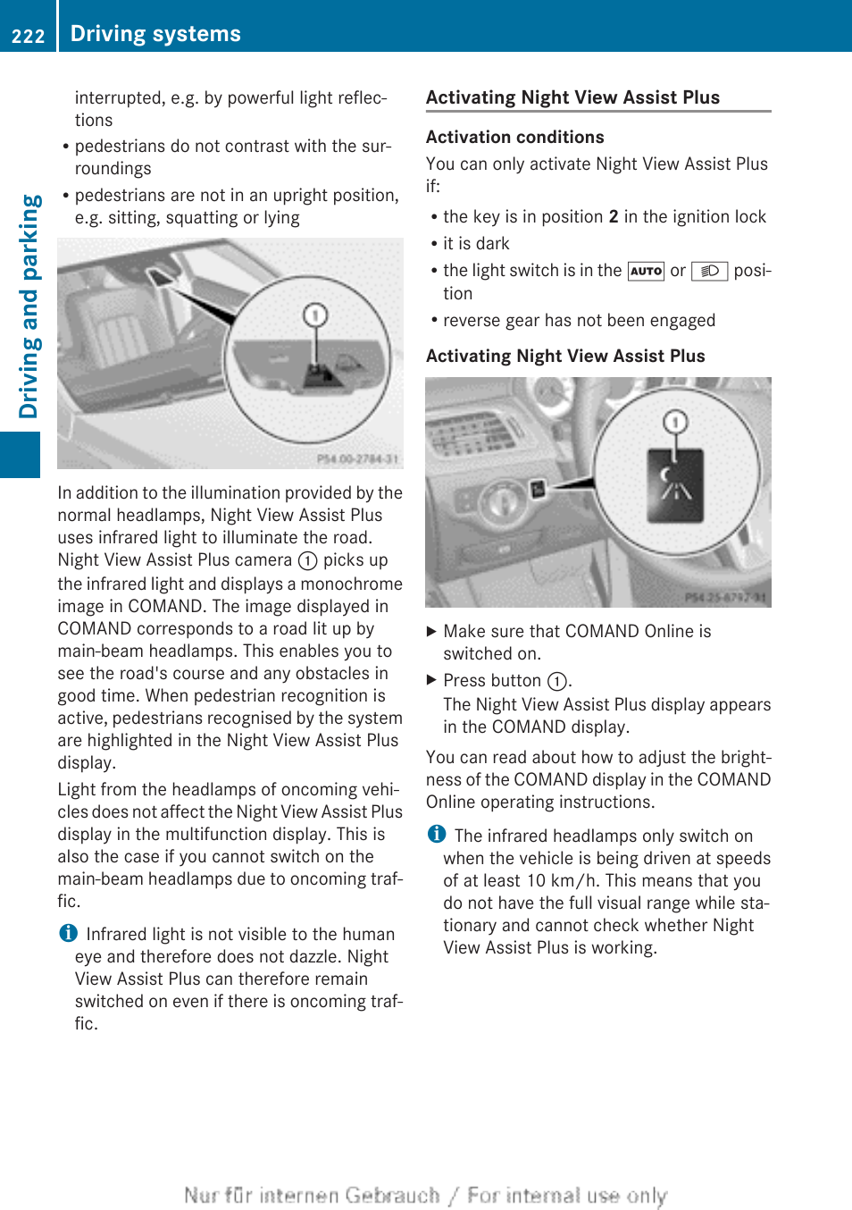 Driving and parking, Driving systems | Mercedes-Benz 2013 GLS Class User Manual | Page 224 / 424