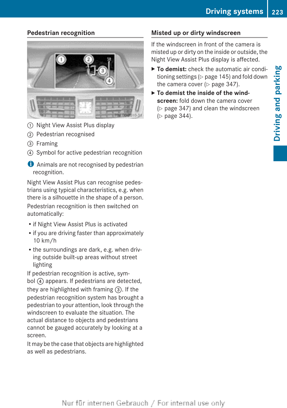 Driving and parking, Driving systems | Mercedes-Benz 2013 GLS Class User Manual | Page 225 / 424