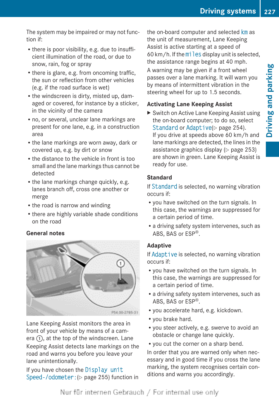 Driving and parking, Driving systems | Mercedes-Benz 2013 GLS Class User Manual | Page 229 / 424