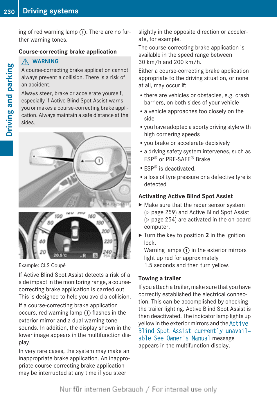 Driving and parking, Driving systems | Mercedes-Benz 2013 GLS Class User Manual | Page 232 / 424