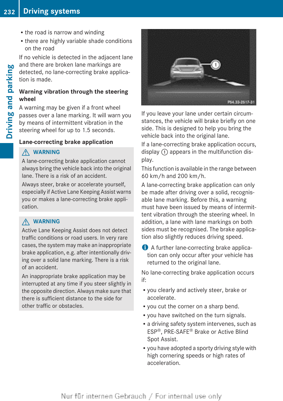 Driving and parking, Driving systems | Mercedes-Benz 2013 GLS Class User Manual | Page 234 / 424