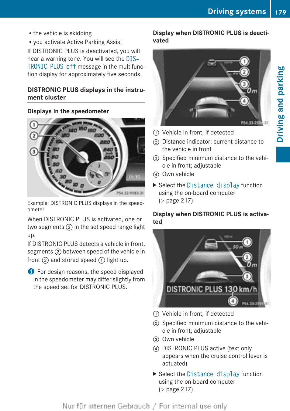 Driving and parking, Driving systems | Mercedes-Benz 2013 CLA Class User Manual | Page 181 / 352