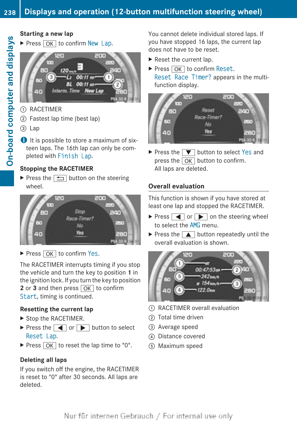 On-board computer and displays | Mercedes-Benz 2013 C Class Coupe User Manual | Page 240 / 388