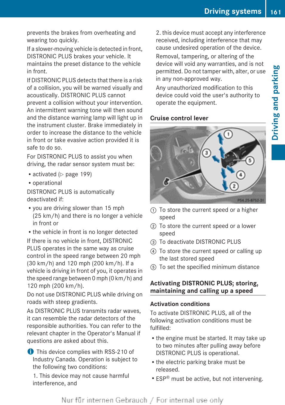 Driving and parking, Driving systems | Mercedes-Benz 2012 B Class User Manual | Page 163 / 340