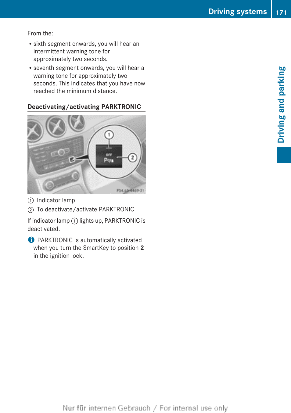 Driving and parking, Driving systems | Mercedes-Benz 2012 B Class User Manual | Page 173 / 340