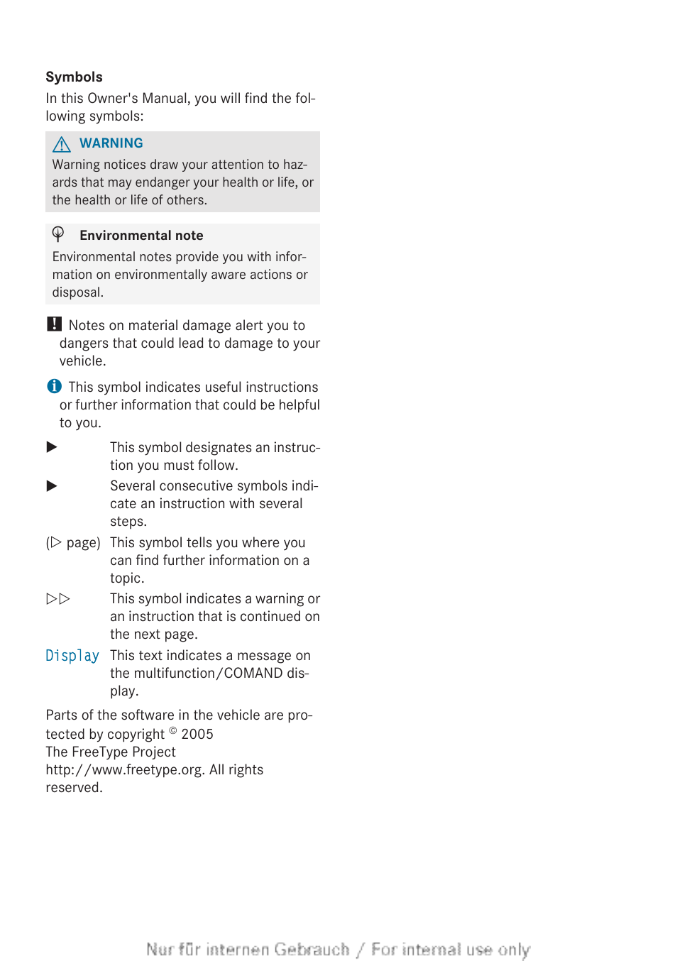 Mercedes-Benz 2012 A Class User Manual | Page 2 / 356