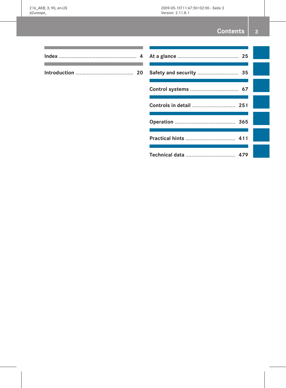 Mercedes-Benz 2010 CL Class User Manual | Page 5 / 500