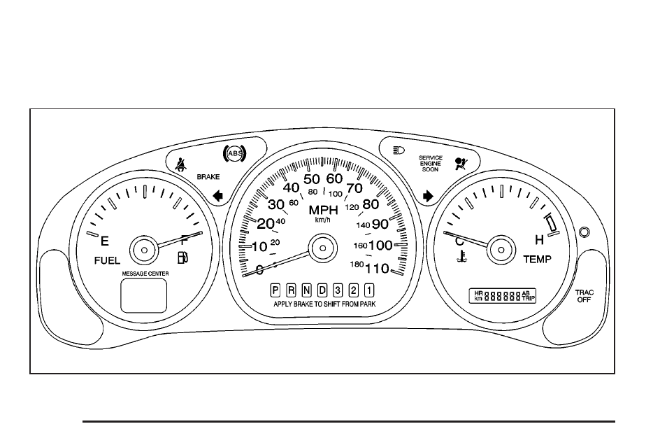 Instrument panel cluster, Instrument panel cluster -42, Instrument panel | Cluster | Oldsmobile 2004 Silhouette User Manual | Page 198 / 462