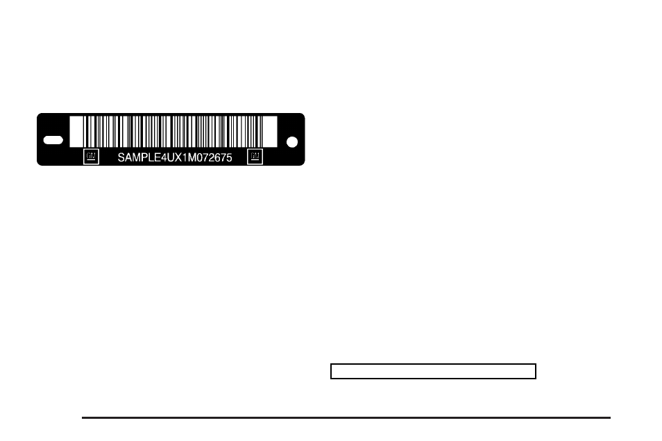 Vehicle identification, Vehicle identification number (vin), Service parts identification label | Electrical system, Add-on electrical equipment, Vehicle identification -100, Electrical system -100, Add-on electrical equipment -100 | Oldsmobile 2004 Silhouette User Manual | Page 402 / 462