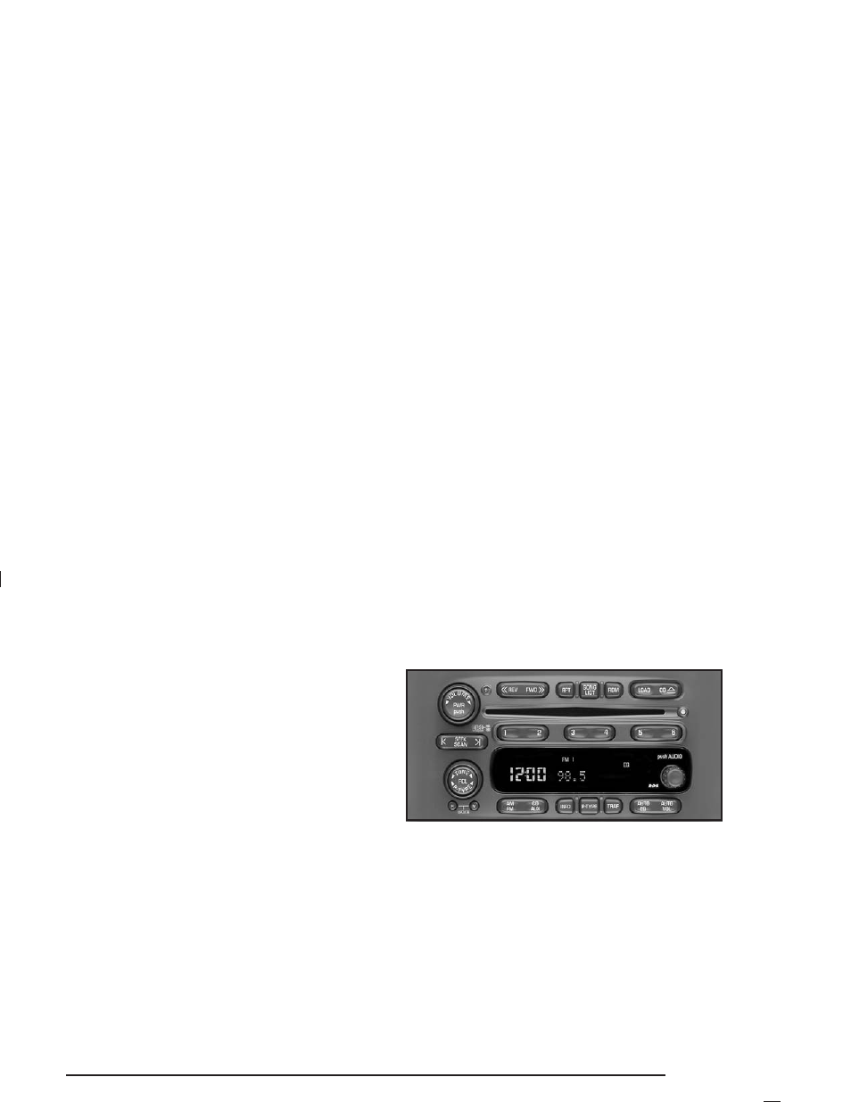 Radio with six-disc cd, Radio with six-disc cd -69, Compact disc messages | Playing the radio | Oldsmobile 2004 Bravada User Manual | Page 175 / 420