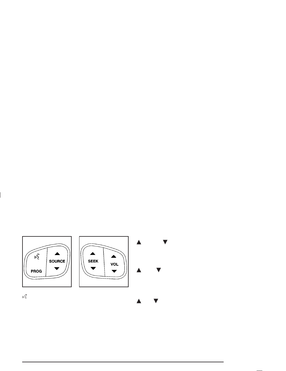 Audio steering wheel controls, Audio steering wheel controls -95, Audio steering | Wheel controls | Oldsmobile 2004 Bravada User Manual | Page 201 / 420